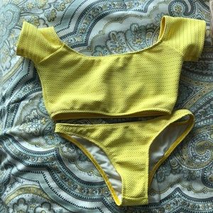 Yellow bikini
